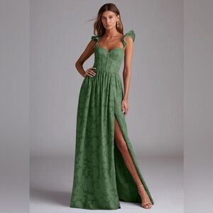 Azazie Denise Dress (Eucalyptus)